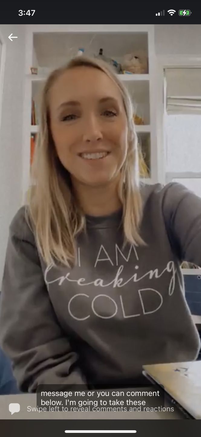 Customer photo review of I Am Freaking Cold