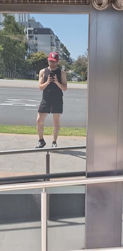 Customer photo review of Quads of the Gods - Lift Shorts - Black / Red