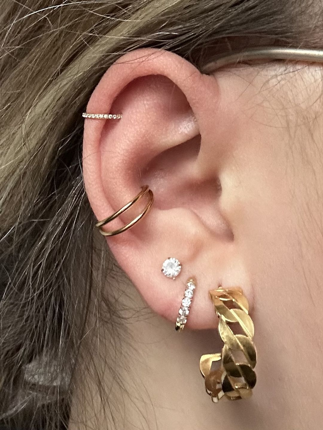 Customer photo review of Zircon Clicker | Nasen- & Ohrpiercing