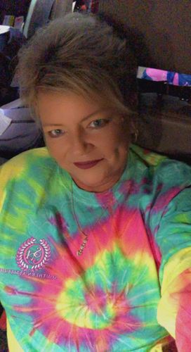 Customer photo review of Jeep - Dark Tie Dye Minty Rainbow
