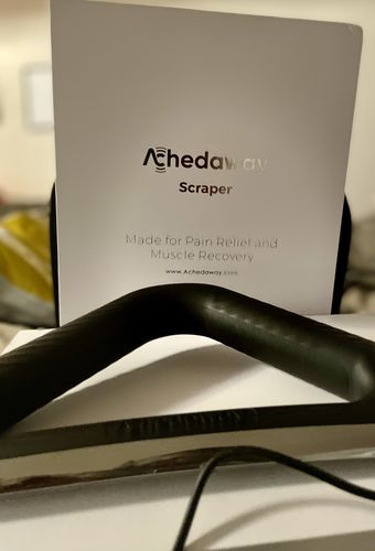 Customer photo review of Achedaway Scraper - The World’s First Heated Muscle Scraper