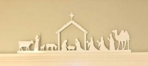 Customer photo review of Metal Nativity
