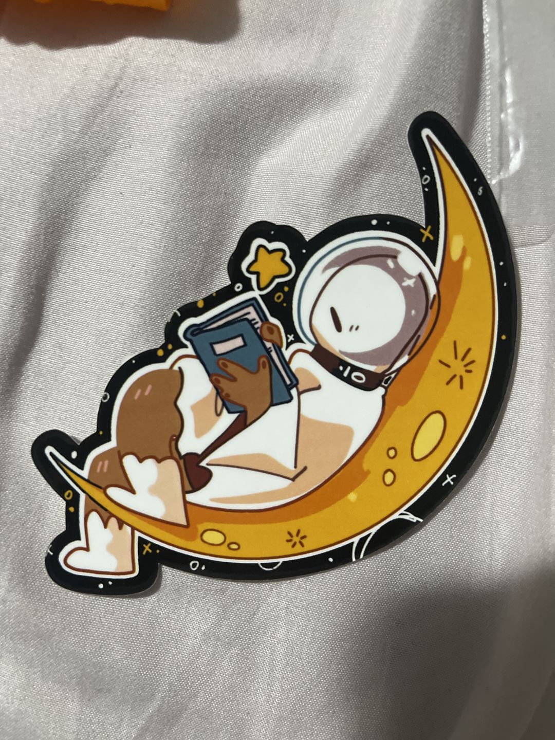 Customer photo review of Cute Space Ghost Stickers! : V5