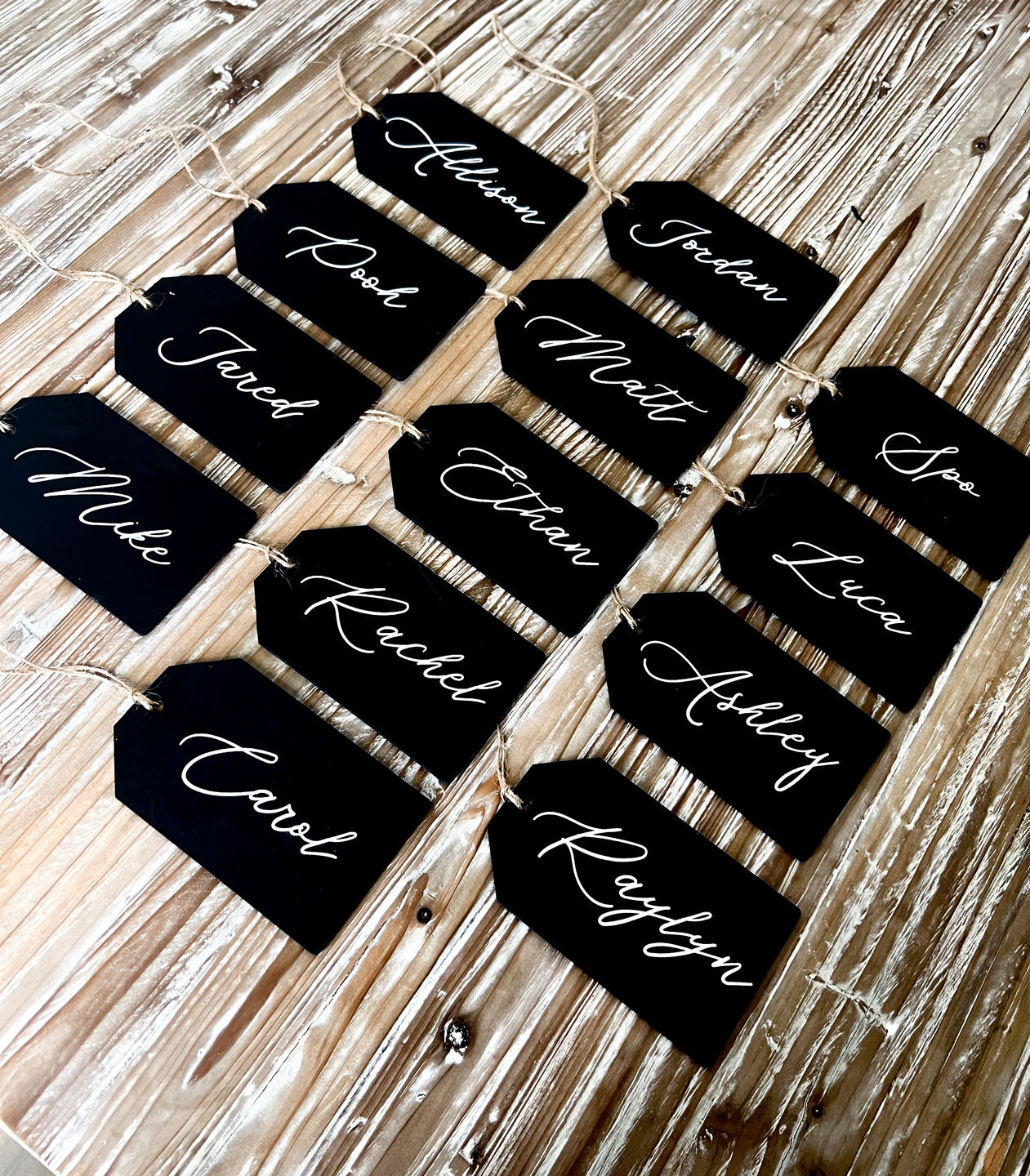 Customer photo review of Unfinished Wood Price Tag Product Tag Silhouette - Craft- up to 24" DIY