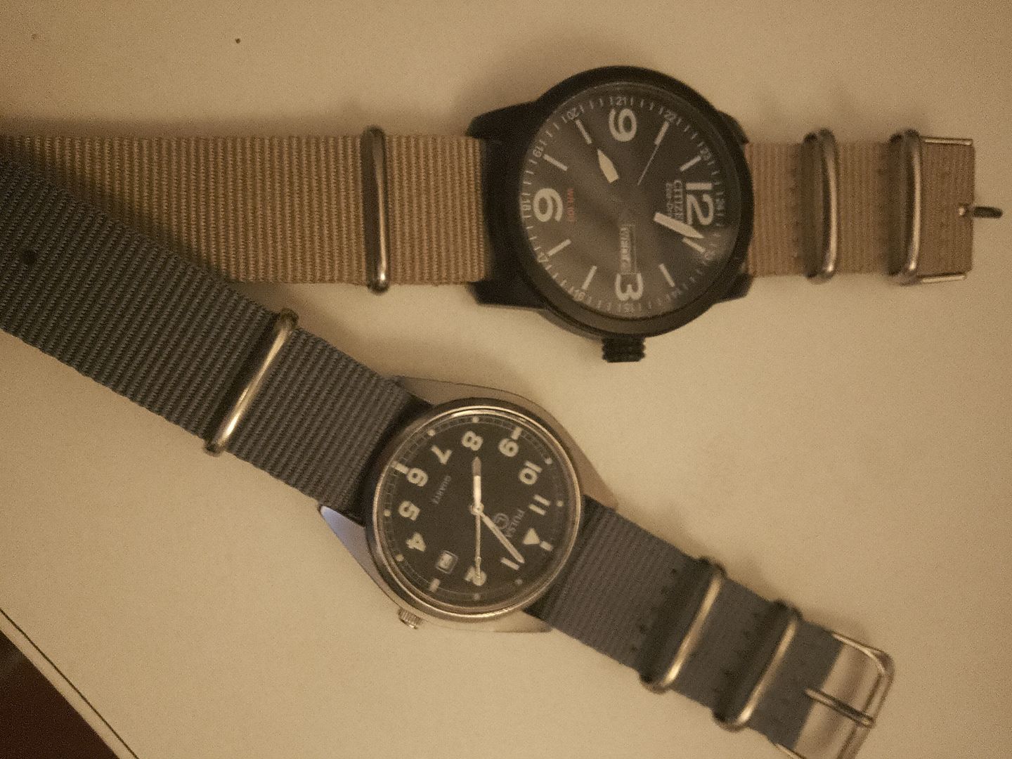Customer photo review of Classic Military Style Strap - Grey