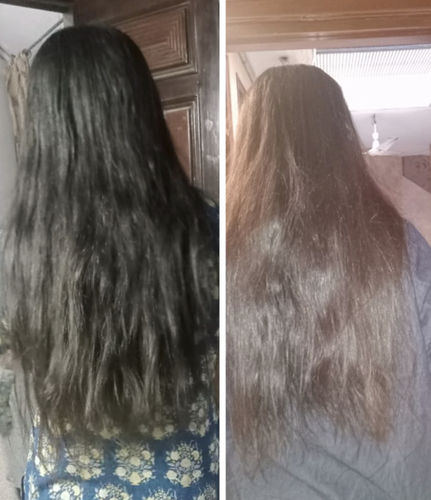 Customer photo review of Red Onion Conditioner Hair Mask – Nature’s Best Defence Against Hair Fall 250ml