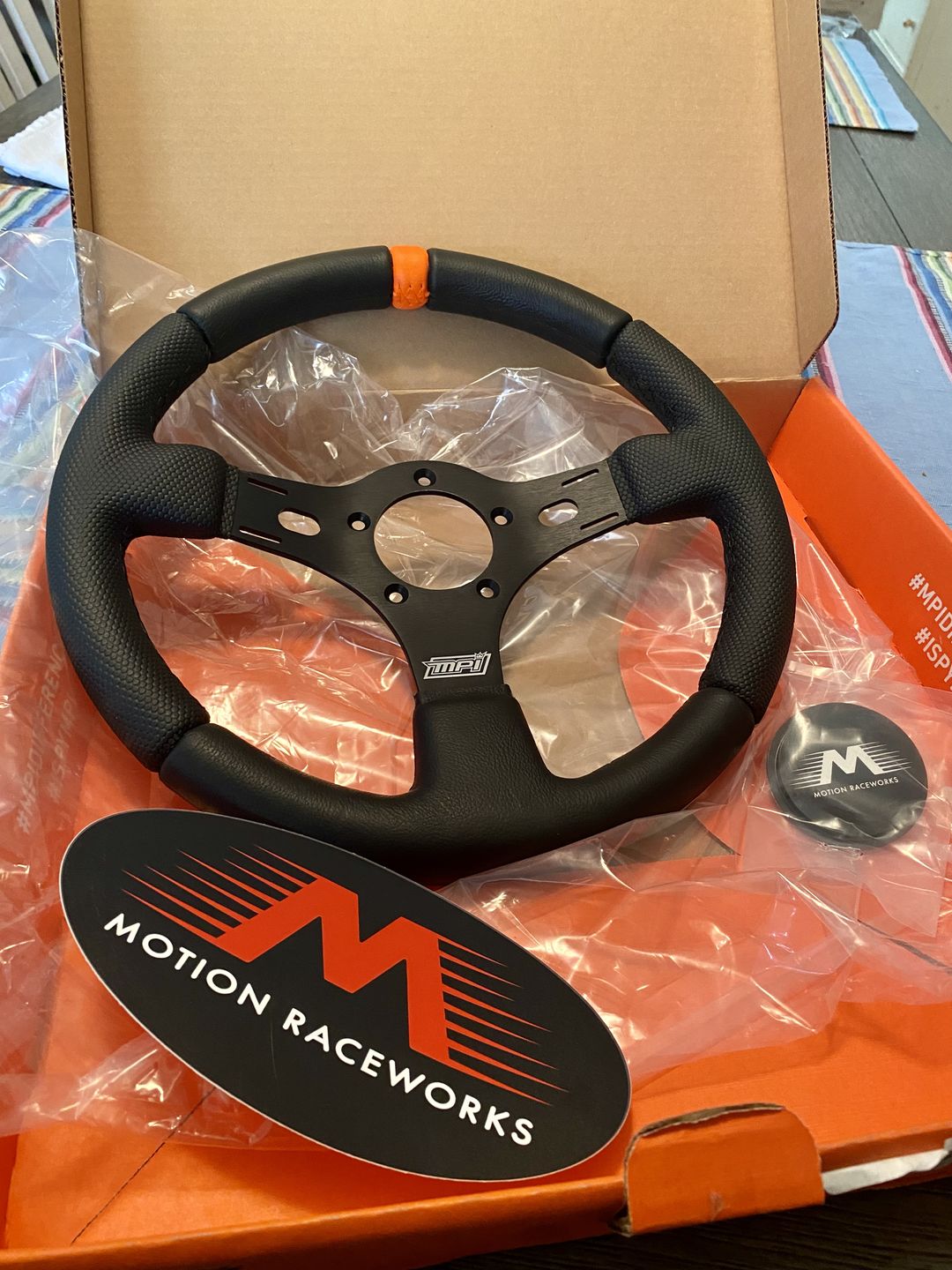 Customer photo review of Motion Raceworks Edition MPI Race Steering Wheel - DRG-R513