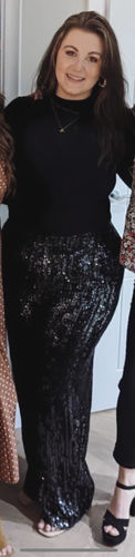 Customer photo review of Long Sleeve High Neck 'Helena' Bodysuit With Zip Back