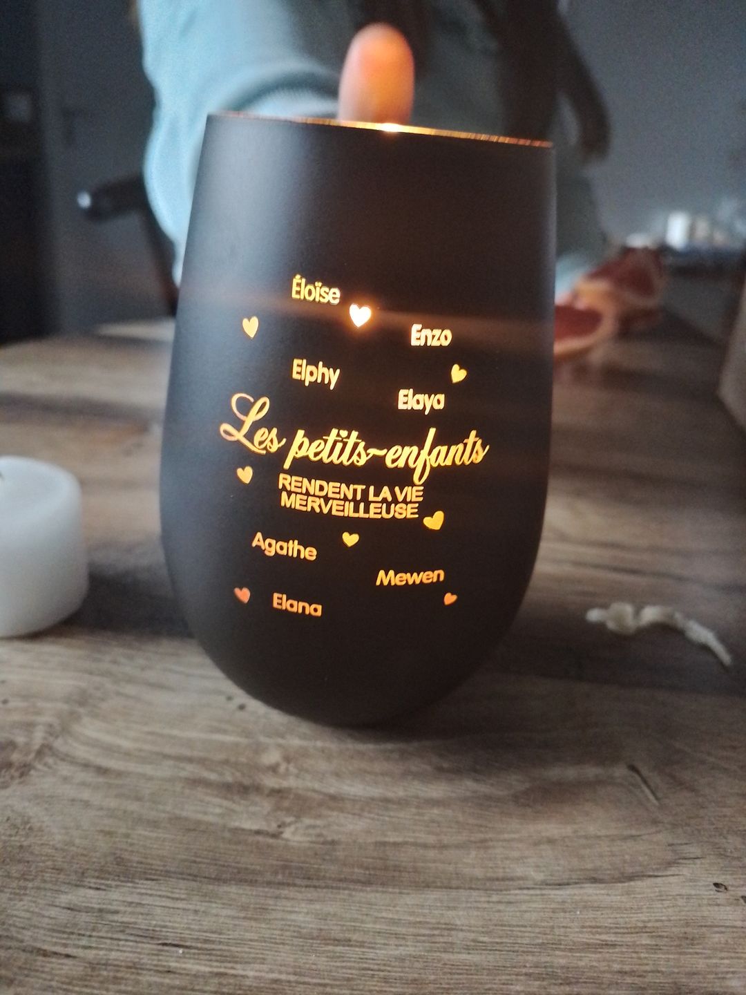 Customer photo review of Les petits-enfants - Grands-parents-Photophore