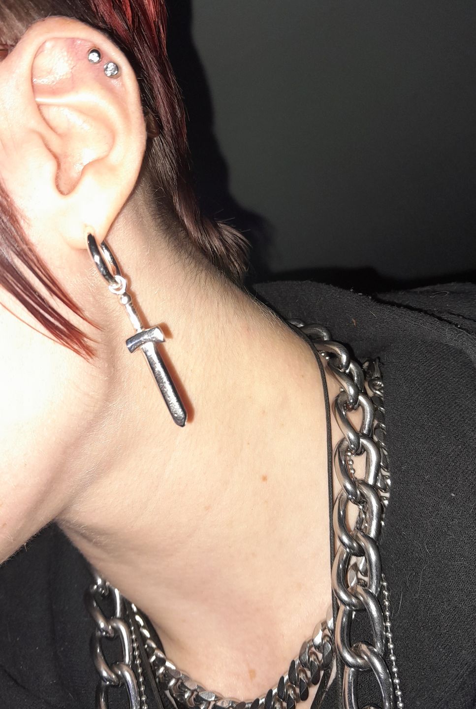 Customer photo review of SWORD EARRING