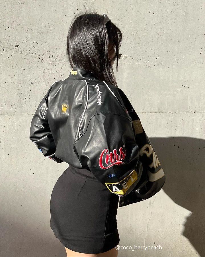 Customer photo review of Aelfric Eden Racing Leather Jacket