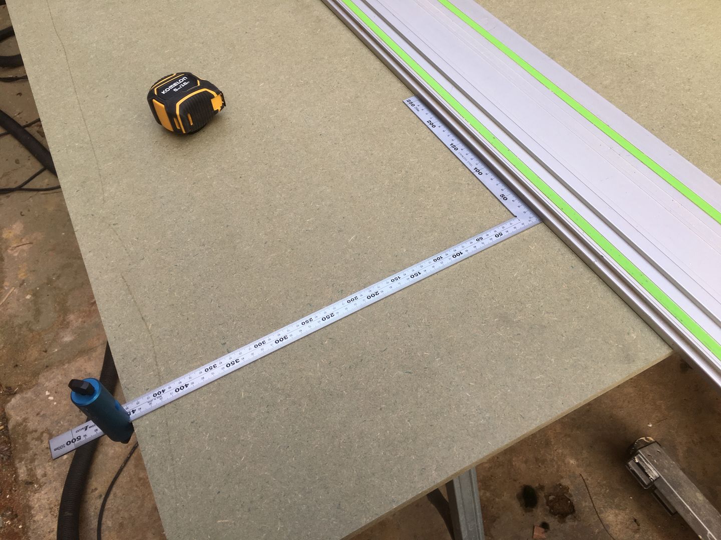 Customer photo review of SquiJig | (3”) - Framing Square Attachment (Pair) Blue