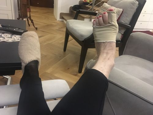 Customer photo review of מיישר בוהן ועצם בולטת מכף הרגל | מבית פומי ספורט