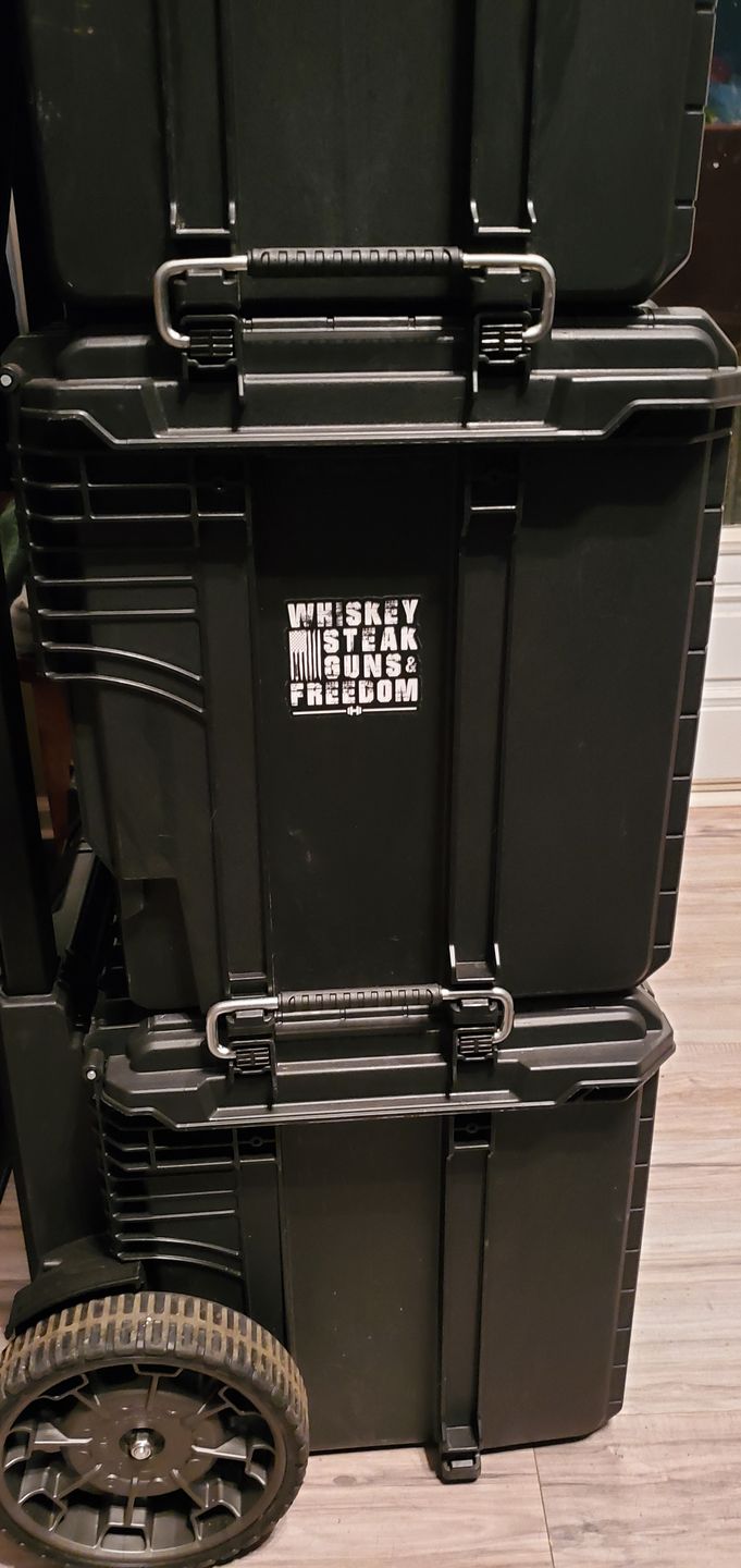 Customer photo review of Whiskey Steak Freedom Decal
