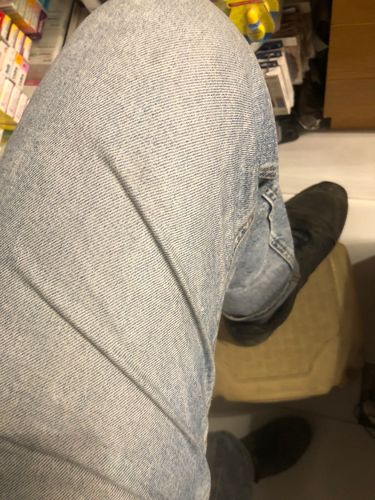 Customer photo review of Straight Fit Light blue jeans 2.0