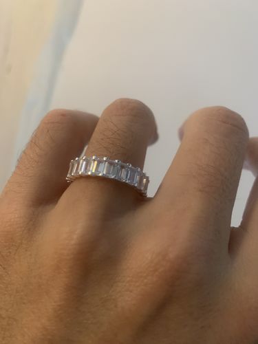 Customer photo review of Baguette Eternity Ring - Classico