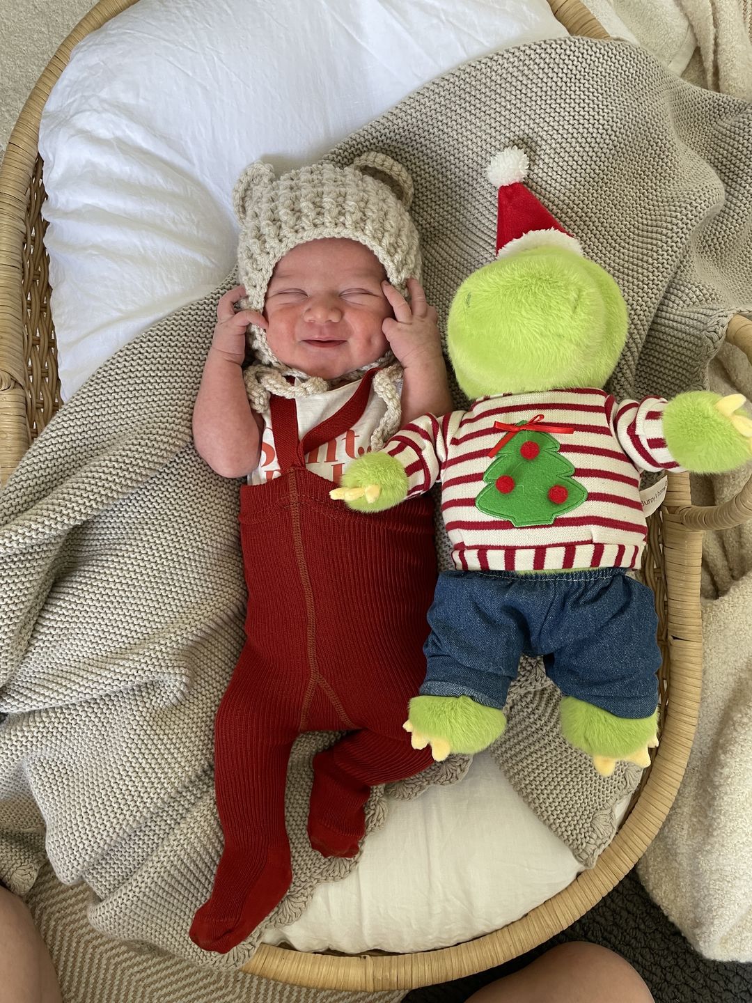 Customer photo review of Personalized Holiday Outfit - for Jollyhugs Plushies