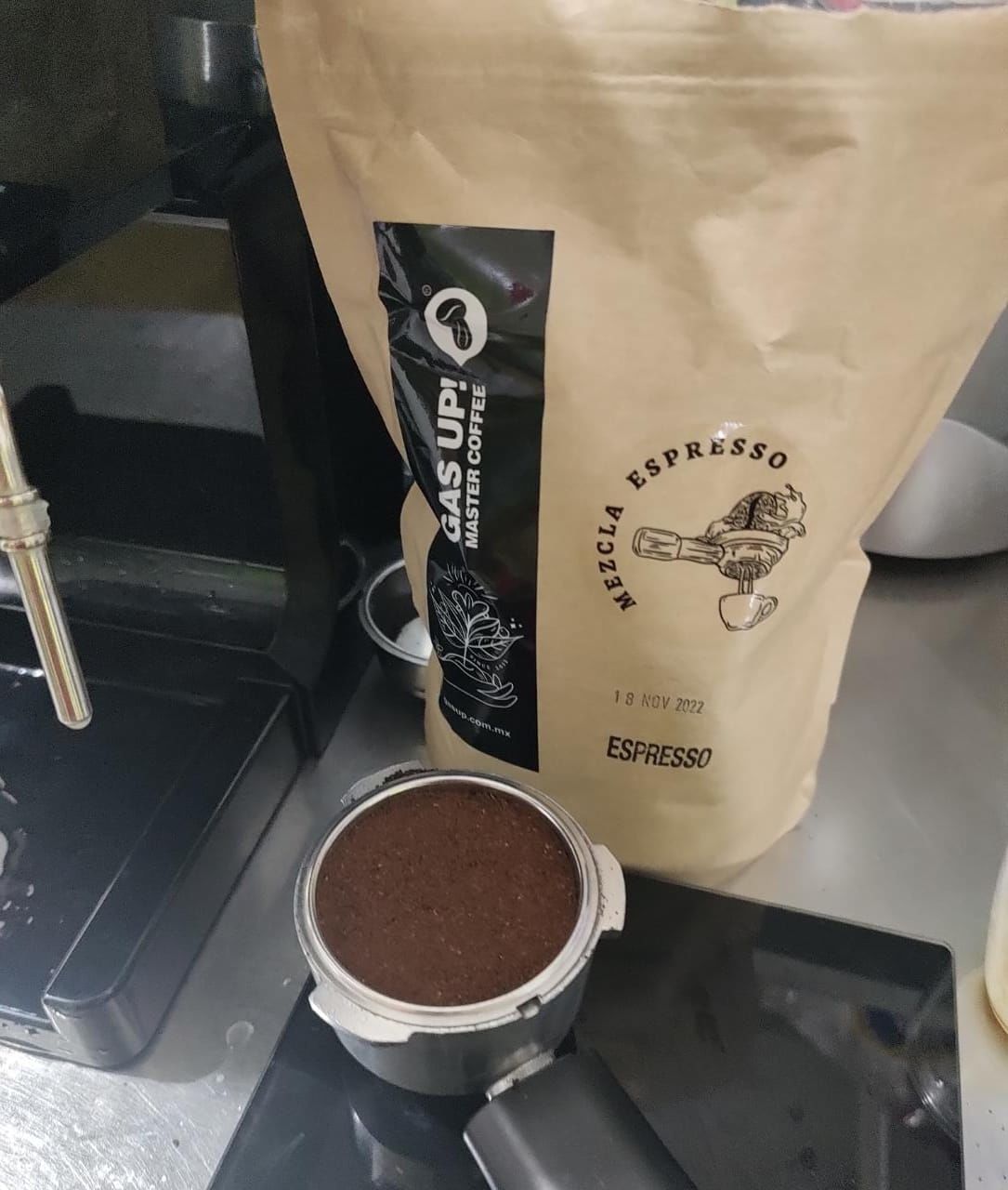 Customer photo review of Mezcla de Café Para Espresso