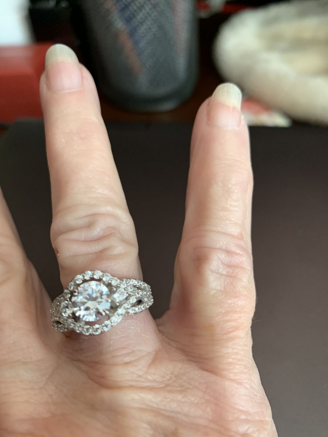 Customer photo review of 3-Stone 1.25ct CZ Ring in Sterling Silver