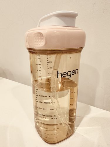 Customer photo review of Hegen 11oz/330ml Straw Cup in Pink