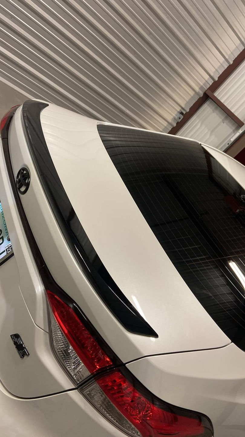 Customer photo review of High Glossy Paint Black Vinyl Wrap