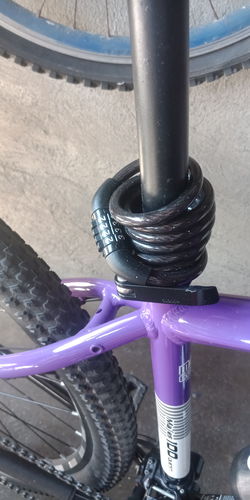 Customer photo review of Super Bicycle Lock 1.2M Colored