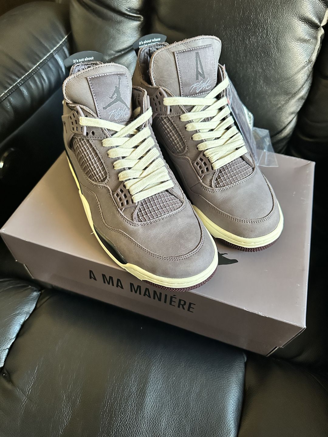 Customer photo review of Flat 100% Cotton Shoe Laces