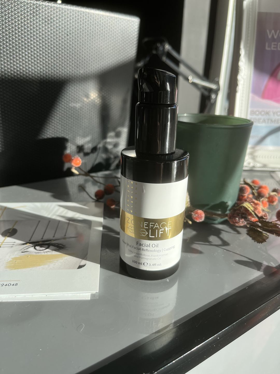 Customer photo review of Rose + Frankincense Facial Treatment Oil 100ml
