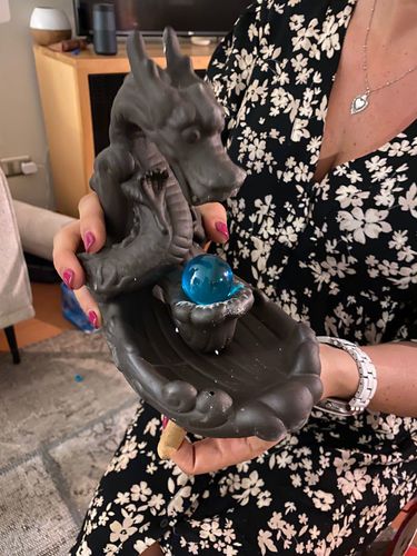 Customer photo review of Porta Incienso Dragón + 10 Inciensos Especiales