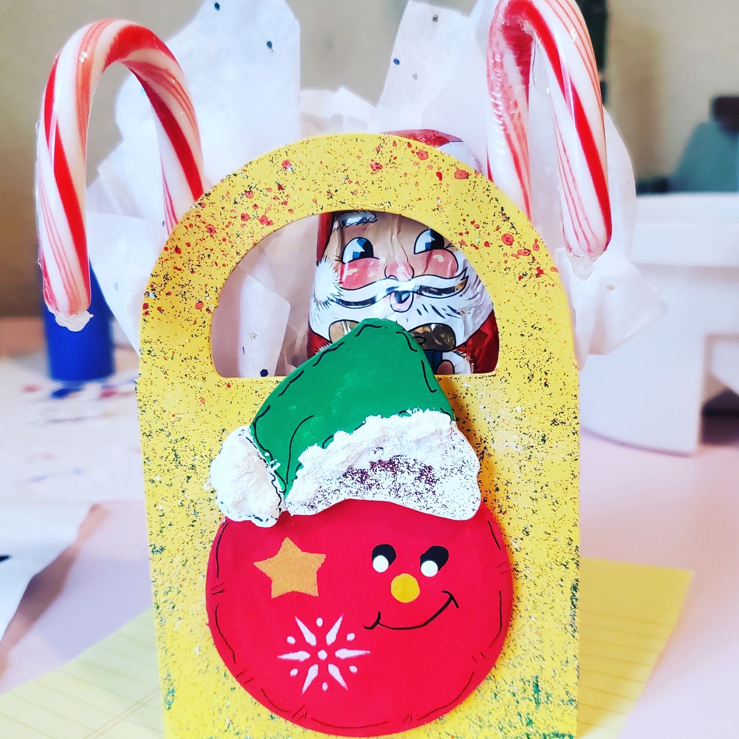 Customer photo review of Unfinished Wood Ornament Christmas Tree Shape - Craft - up to 36" DIY