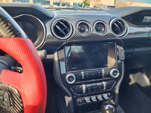 Customer photo review of DynaCarbon™️ Full Dashboard Set for Ford Mustang 2015-2022
