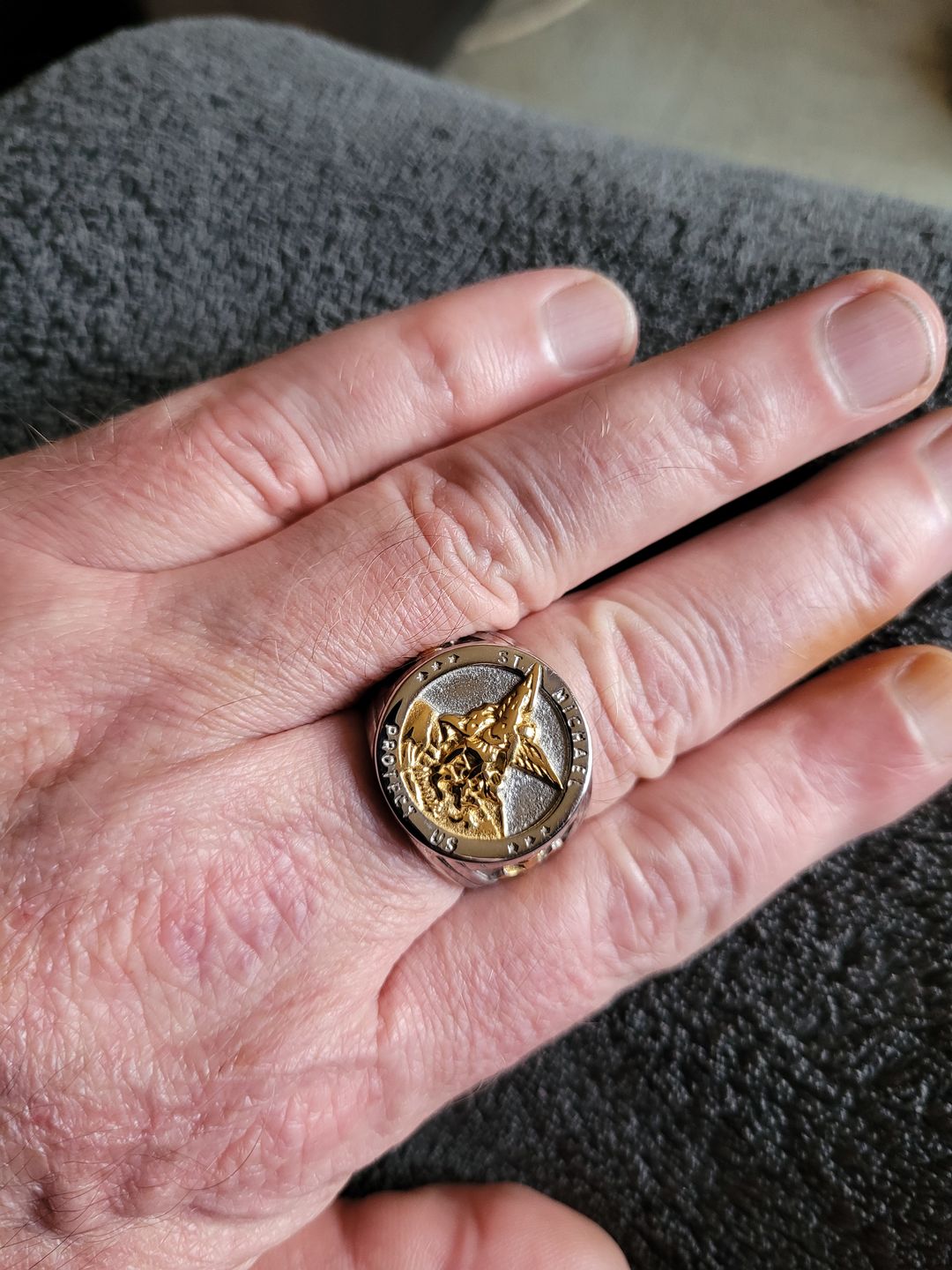 Customer photo review of Bague de l'Archange Michel