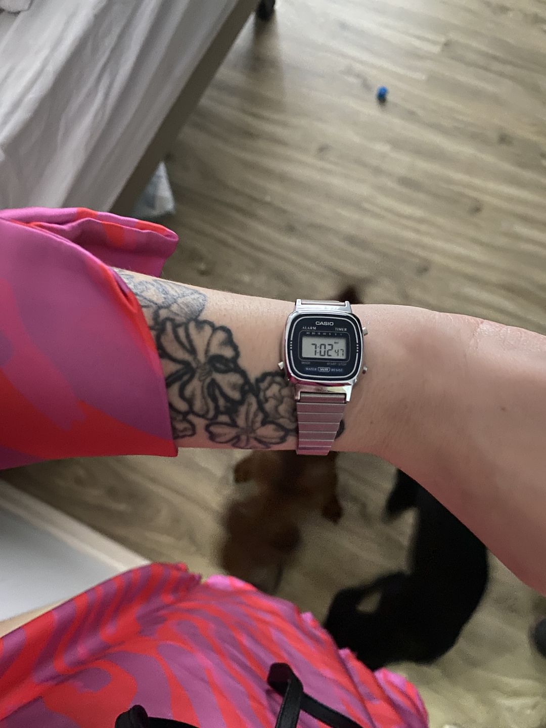 Customer photo review of Reloj Casio Vintage LA670WA-2DF Plateado Azul