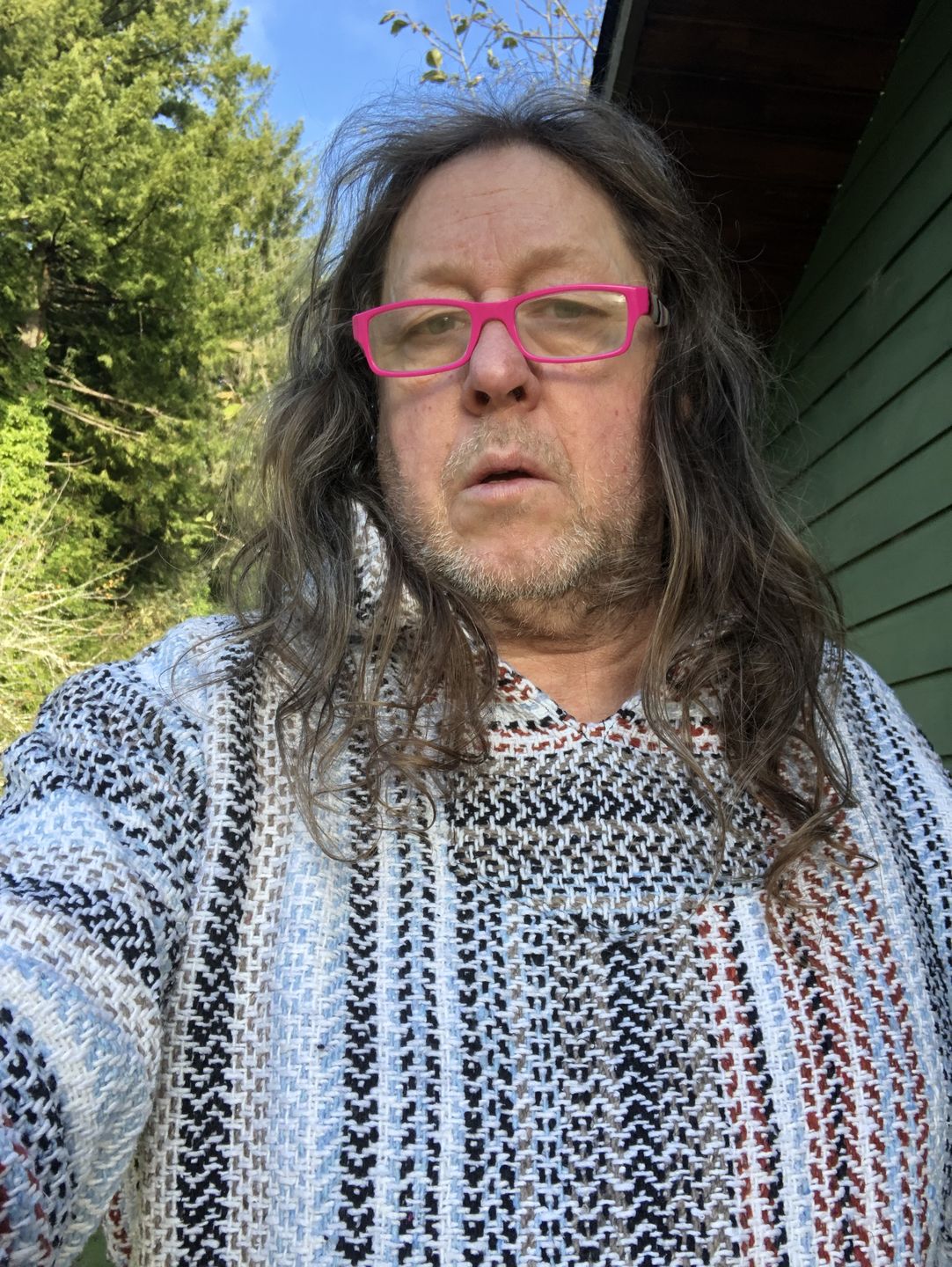 Customer photo review of Classic Stripe Terracotta Baja Hoodie