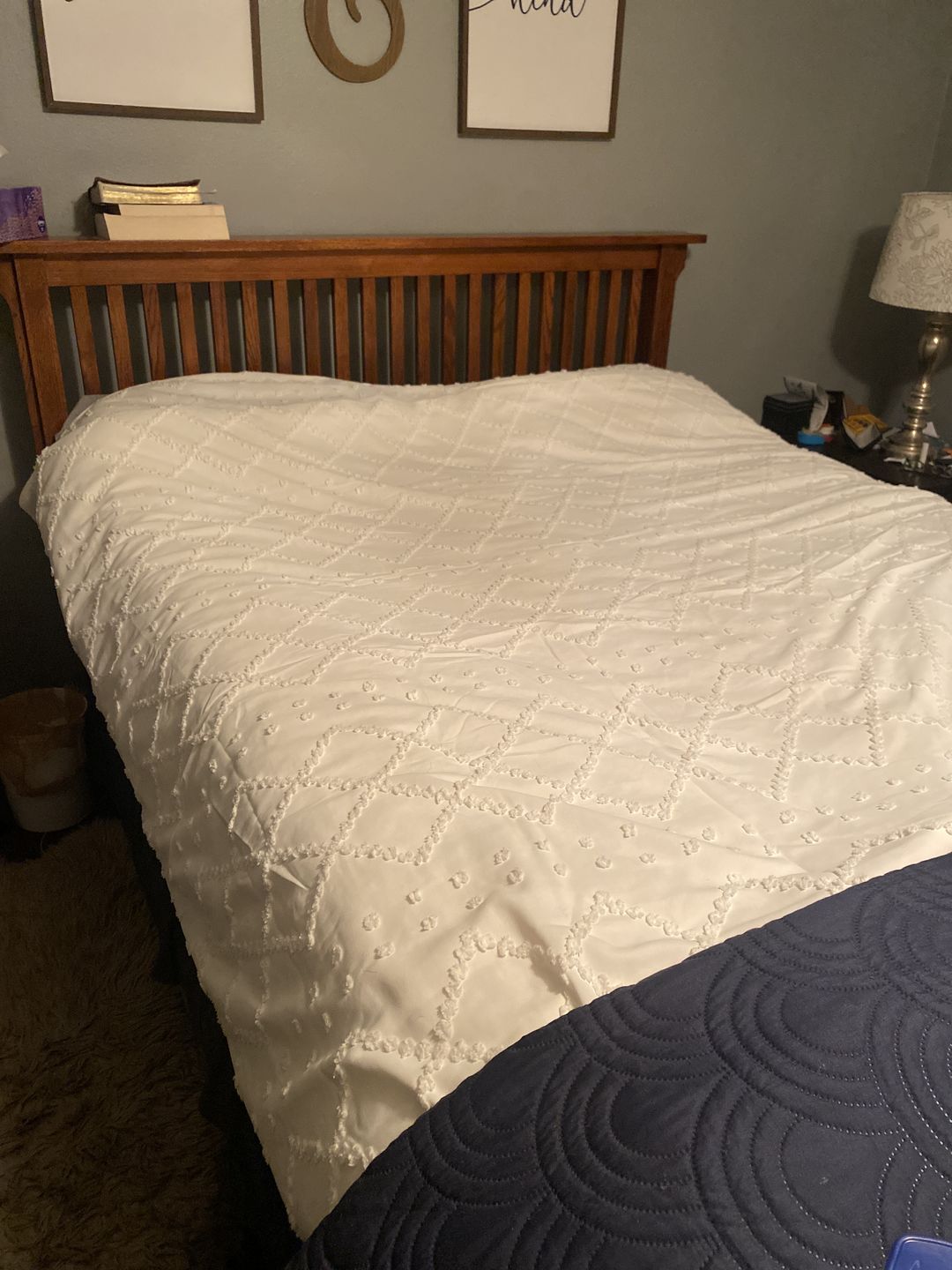 Customer photo review of Wool Comforter, Queen