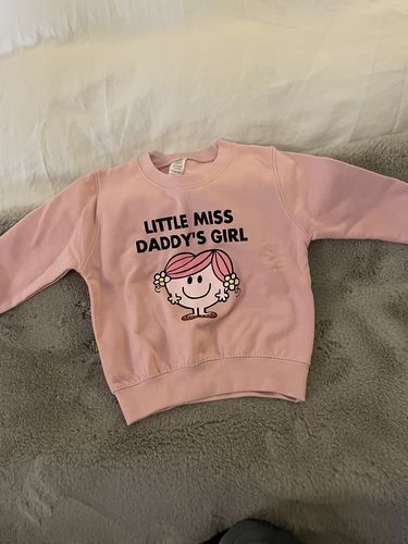 Customer photo review of Little Miss Daddy's Girl Kids Character Sweatshirt