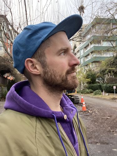Customer photo review of Big Light Blue Unstructured Snapback, Corduroy