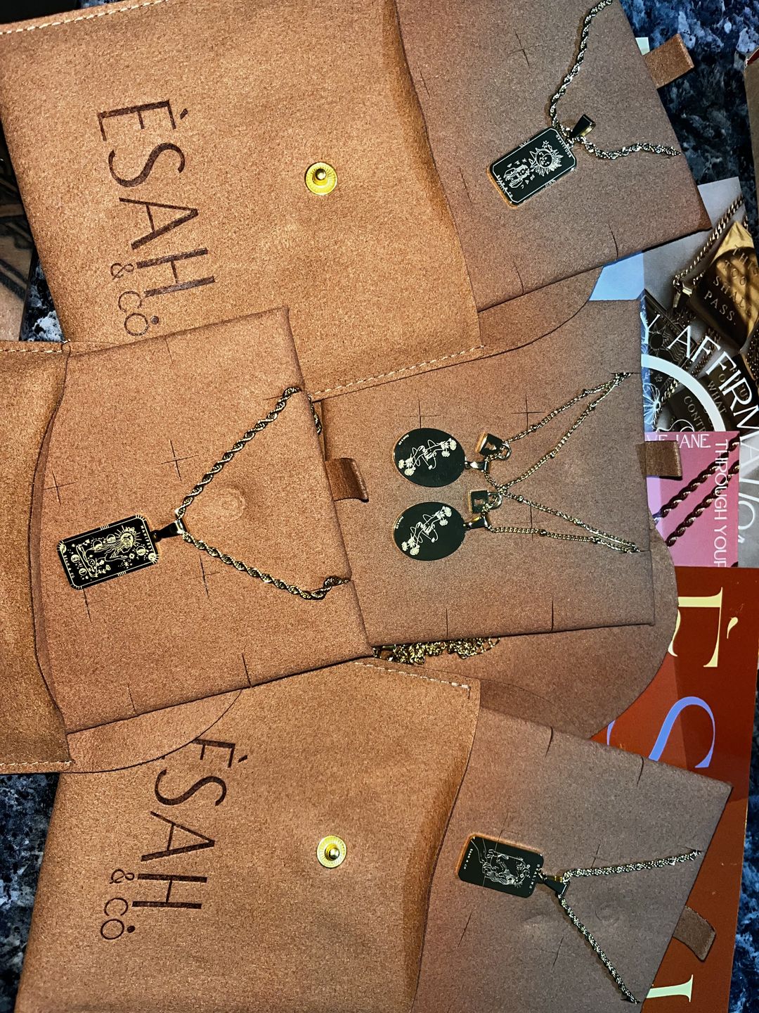 Customer photo review of MANIFEST Affirmation Pendant Necklace