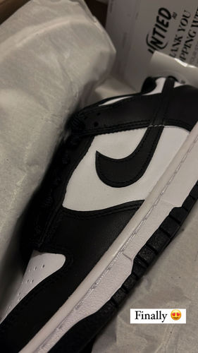Customer photo review of Nike Dunk Low 'Panda Black White' Women's