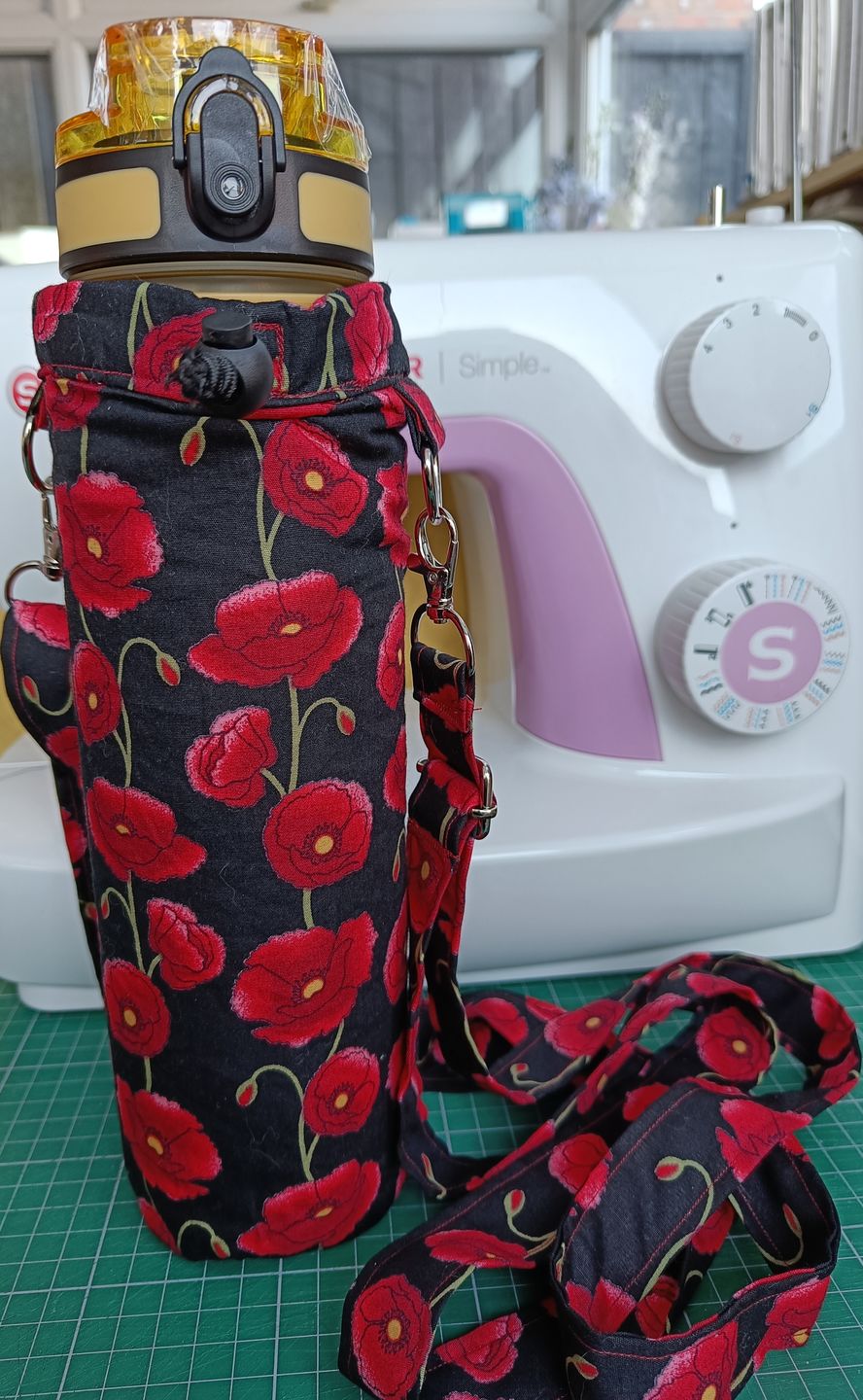 Customer photo review of Poppies Rose & Hubble Cotton Poplin Fabric