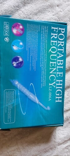 Customer photo review of AcneClear™  High Frequency Acne Therapy Device