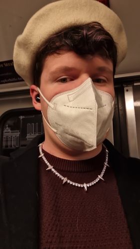 Customer photo review of SPIKED BREAKER. 5MM - WHITE GOLD