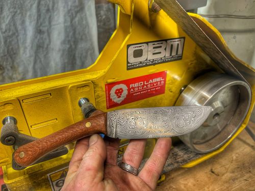 Customer photo review of 2 X 72 Inch Knife Makers Sanding Belts Assortment