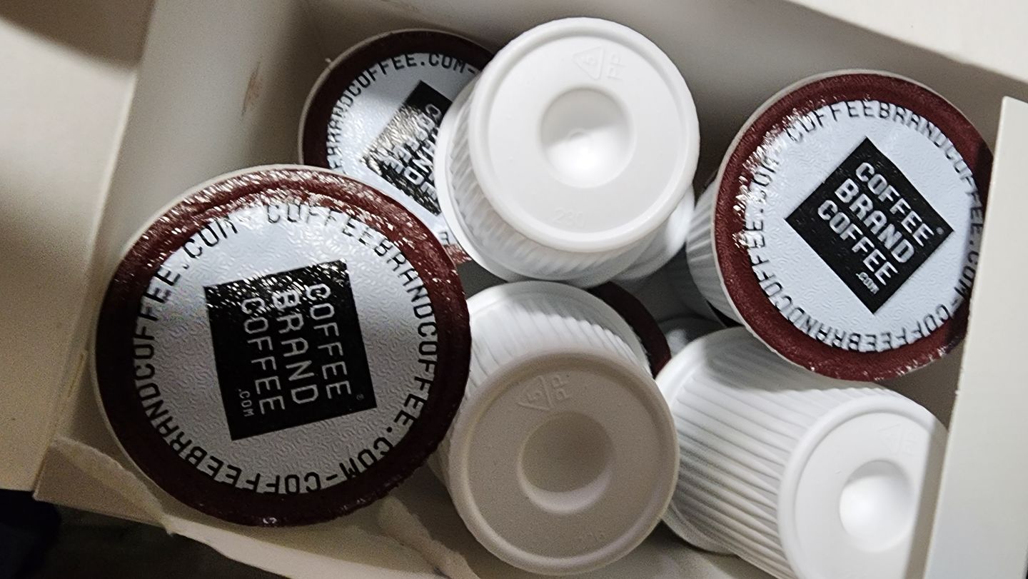 Customer photo review of Dark Roast Kcups