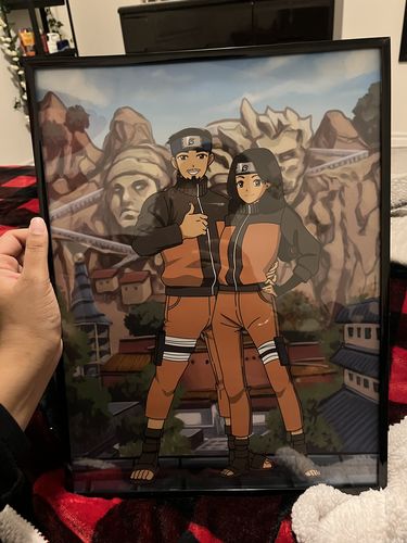 Customer photo review of Custom Anime Style Portraits of Your Choice