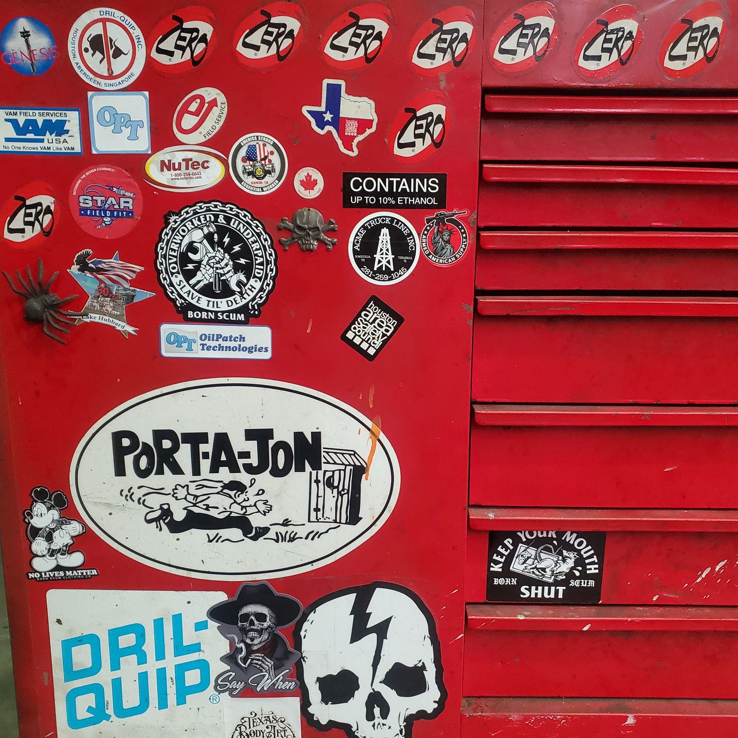 Customer photo review of OVERWORKED STICKER