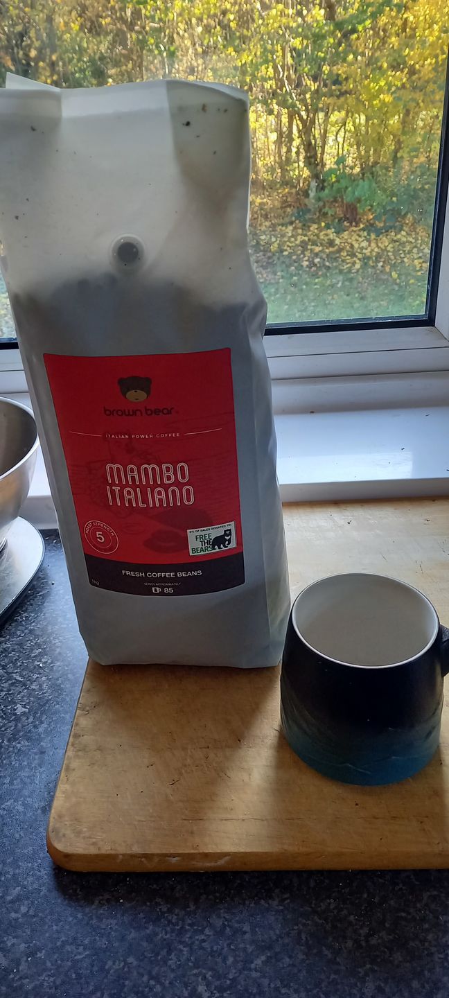 Customer photo review of Mambo Italiano Espresso Coffee, Strength 5, Dark Roast