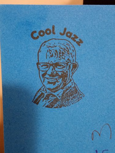 Customer photo review of Wooden Handle Face Stamp