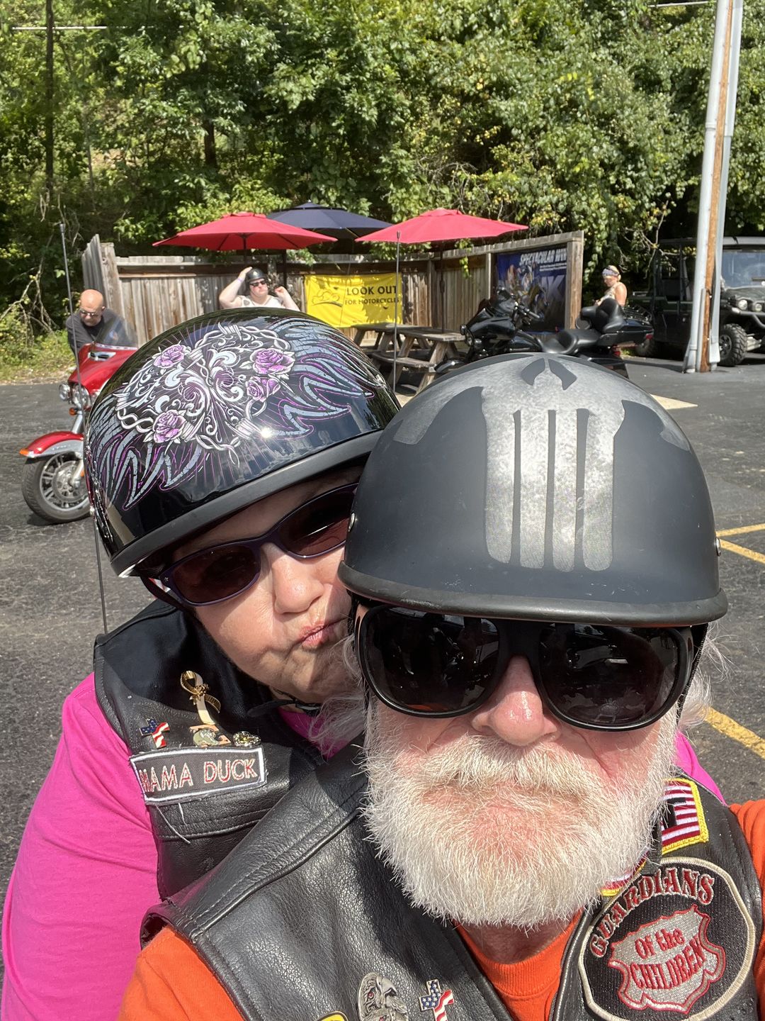 Customer photo review of Smallest Lightest SOA DOT Beanie Helmet / Skull