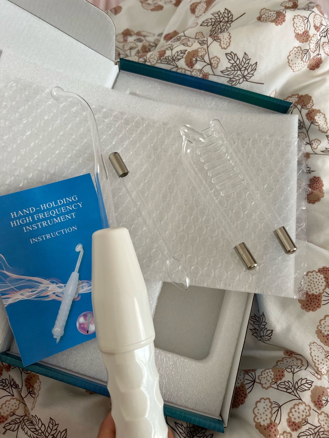 Customer photo review of AcneClear™  High Frequency Acne Therapy Device